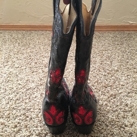 💥💥 SOLD LOCALLY! 💥💥 OU Corral Boots!! - Picture 3 of 3